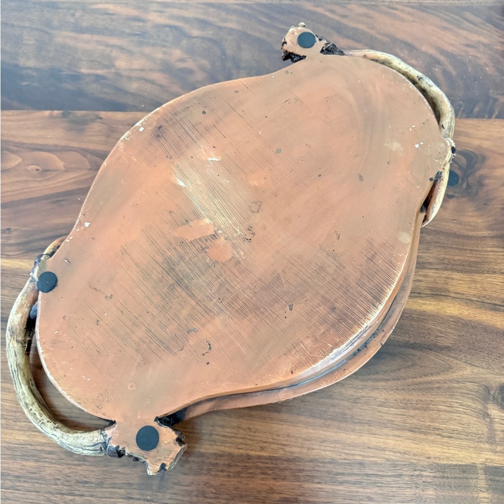 Vintage Hunting Lodge/Cabin/Rustic/Cowboy TRAY With A Deer/Rope/Antler Design - Picture 7 of 7